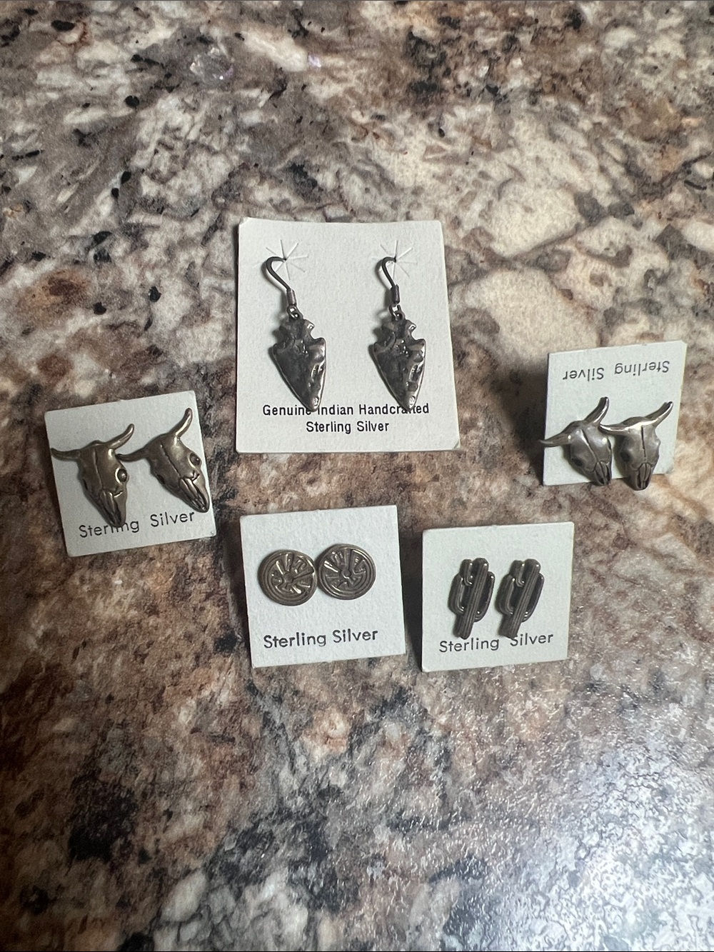 Sterling Silver Stud Earrings - Bundle